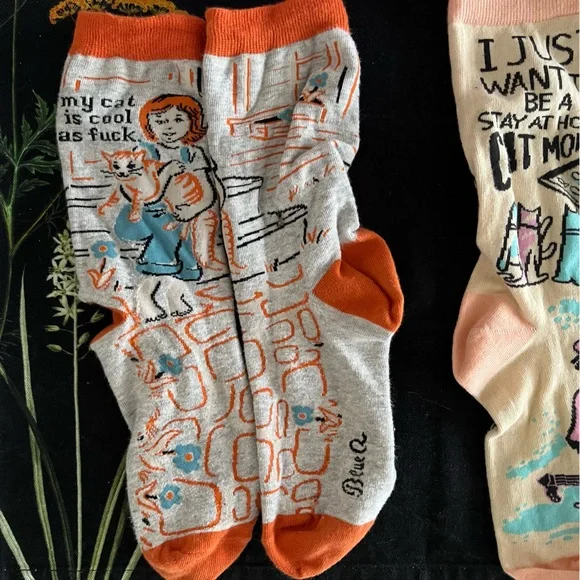 Pair of cute funny cat socks - Picture 3 of 3